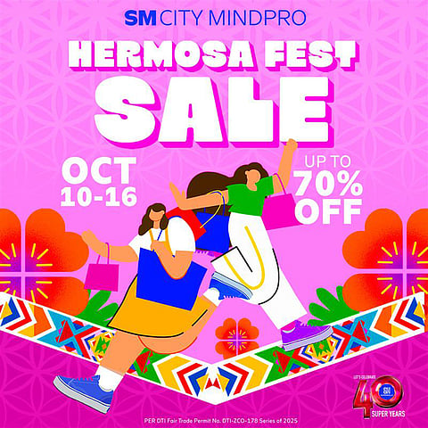 Shop, save, and celebrate at SM City Mindpro’s Hermosa Fest Sale!