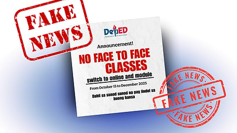 DepEd-Davao denies nationwide F2F class suspension rumors