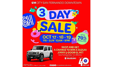 Shop-tastic Savings at SM City San Fernando Downtown’s 3-Day Sale!