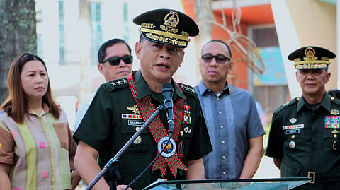 ILOILO. Ilonggo general Lieutenant General Antonio G. Nafarrete during the Monday Flag Raising Ceremony at the Iloilo Provincial Capitol on October 13, 2025, for their distinguished military service and leadership.