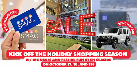 Kick off the holiday season at SM Seaside City Cebu.