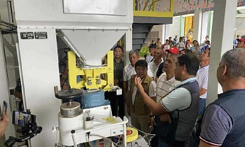 AGRI OVERHAUL. The Department of Agriculture turns over a PHP70.2 million rice processing facility in Naujan, Oriental Mindoro on Sept. 23, 2025. The DA on Thursday (Oct. 16) said the government pledged to advance agricultural overhaul as the Marcos administration aims to complete 145 rice processing systems in the country within the year. (Photo courtesy of DA-OSEC)