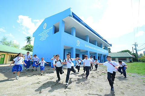 SM Prime and SM Foundation turned over a two-storey, four-classroom school building to Suaybaguio–Riña Elementary School in Magugpo North, Tagum City, on October 16, 2025.