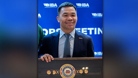 Pacquiao natudlo isip IBA vice president