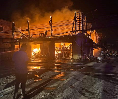 fire.jpeg
ZAMBOANGA. Some P10.5 million worth of properties went up in smoke when a fire hit a commercial establishment Thursday night, December 11, along General Vicente Alvarez Street corner Corcuerra Street in Zone 4
village, Zamboanga City.