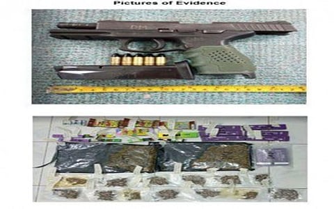 BUSTED. The unlicensed firearm and illegal drugs worth over PHP1.03 million seized during operations in Barangay Catalanacan, Science City of Muñoz, Nueva Ecija on Saturday night (Dec. 27, 2025). The operation highlights law enforcers’ efforts to combat criminal activities. (Photo courtesy of Science City of Muñoz Police)