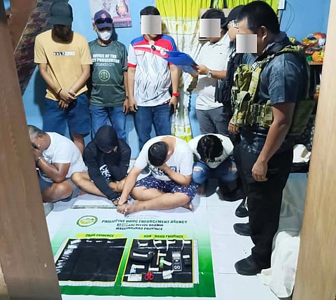ZAMBOANGA. Lawmen arrested four persons, including a regional target list personality, and seized some P115,600 worth of suspected shabu as they dismantled a drug den on Wednesday, January 7, in Rosary Heights 11 village, Cotabato City, Bangsamoro Autonomous Region in Muslim Mindanao.