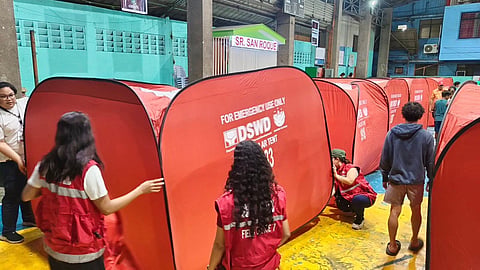 49 modular tents gitaod sa Brgy. Tejero gym alang sa nasunogan