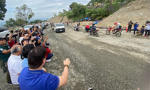 NOW PASSABLE. Three months after a massive landslide caused a major road collapse, all vehicles can now pass through the Bukidnon–Davao City Road (BuDa) following the opening of its newly constructed permanent alignment in Barangay Palacapao, Quezon, Bukidnon on January 14, 2026. The reopening restores a vital link between Northern Mindanao and the Davao Region and helps ease traffic congestion.