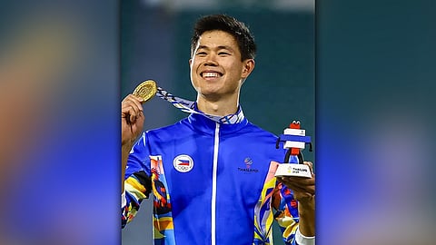 Obiena naka-bronze sa Germany event