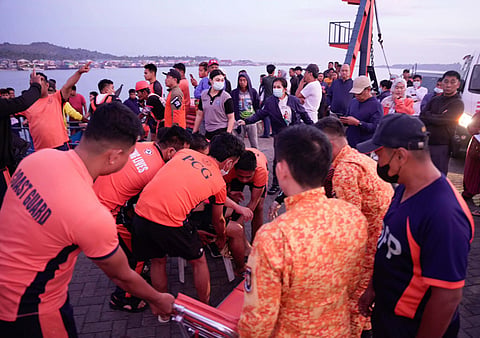 ZAMBOANGA. At least 15 people perish and about 219 passengers have so far been rescued after a passenger-cargo ferry sinks Monday, January 26, near Baluk-Baluk island, Hadji Muhtamad, Basilan province while it was navigating to Jolo, Sulu coming from Zamboanga City. (SunStar Zamboanga)