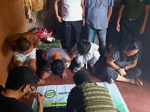 ZAMBOANGA. Operatives of the Philippine Drug Enforcement Agency arrest four people and seize some P115,600 worth of illegal drugs as they dismantle a drug den in Sarmiento village, Parang, Maguindanao del Norte on Tuesday, January 27, 2026.
