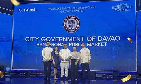 Davao City was recognized with the Palengke Digital Breakthrough Growth Award for Bankerohan Public Market during the GCash Digital Excellence Awards held on February 19, 2026, at the Grand Ballroom of the Grand Hyatt Manila in Bonifacio Global City, Taguig.