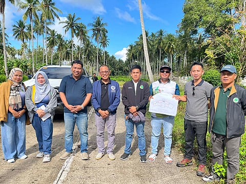 ZAMBOANGA. Officials of the Bangsamoro Autonomous Region in Muslim Mindanao (Barmm) inspect on Wednesday, February 25, the proposed site of the centralized municipal government center in Kadayangan Municipality in the Special Geographical Area of Barmm.