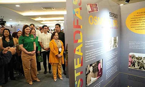 Vice President Sara Duterte, along with former President Gloria Macapagal-Arroyo, graced the Office of the Vice President’s EXTRA+Ordinary Pop-Up Exhibit as part of the continuing nationwide celebration of the OVP’s 90th anniversary. The OVP’s March leg of exhibits includes stops at Ayala Malls Abreeza from March 10 to 14 and at the National Museum of the Philippines-Davao from March 15 to 28.