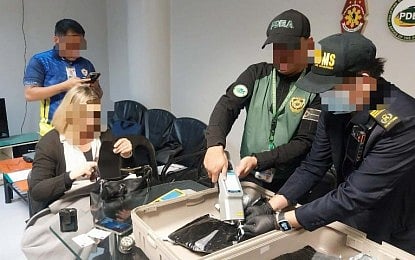 BANNED SUBSTANCE. Authorities examine PHP28.2 million worth of suspected shabu found inside the luggage of a 48-year-old Croatian national who arrived at Ninoy Aquino International Airport Terminal 3 in Pasay City on Saturday (March 14, 2026). The foreign national came from Johannesburg, South Africa. (Photo courtesy of PDEA)
