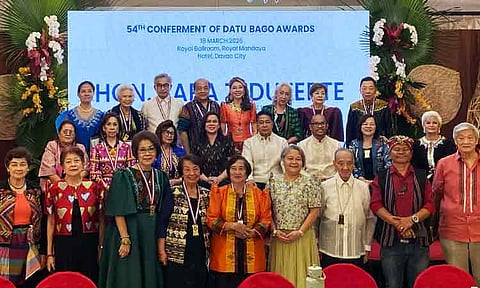 Datu Bago honors 6 outstanding Dabawenyos