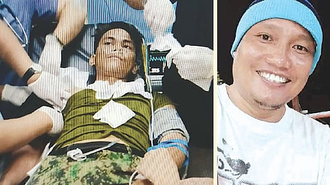 Polis nga naangol atol sa pinusilay, gipasidunggan