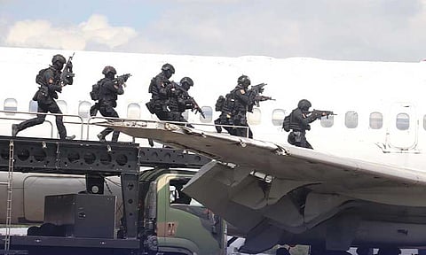 Clark airport conducts
emergency exercise