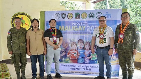 ZAMBOANGA. Residents in Maligay village, Patikul, Sulu, receive essential services as the Notre Dame of Jolo College and the military on Sunday, May 29, launch a humanitarian project bringing vital services and renewed hope directly to the community.