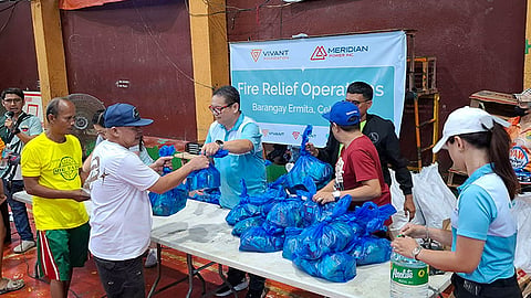 150 ka pamilyang naapektuhan sa sunog sa Ermita og nakadawat hinabang sa Vivant