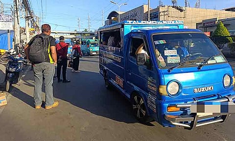 In this file photo, many jeepney drivers continue to operate at Matina Crossing in Davao City on March 27, 2026, despite the announced transport strike.