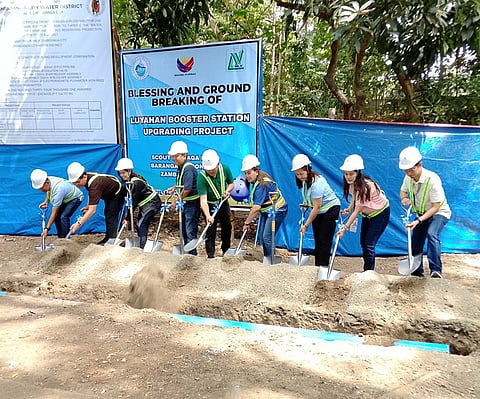 ZAMBOANGA. Zamboanga City Water District and village officials break ground signaling the start of the P7.1 million project upgrading the Luyahan Booster Station in Pasonanca village that serves some 5,500 water concessionaires in the barangay and nearby Lunzuran village.