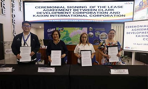 Taiwanese firm extends
lease contract in Clark