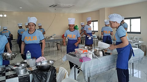 Mandaue police swap handcuffs for baking tools in livelihood training