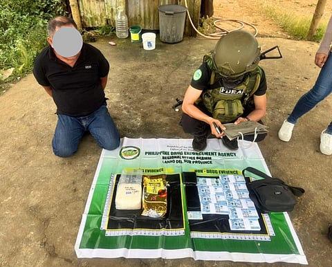 ZAMBOANGA. Operatives of the Philippine Drug Enforcement Agency in the Bangsamoro Autonomous Region in Muslim Mindanao with the support of police and military forces arrest a high-value target drug personality and seize some P6.8 million of illegal drugs in a buy-bust operation Wednesday, April 22, in Banga village, Marawi City, Lanao del Sur.