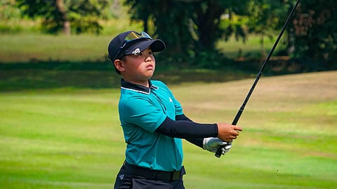 EARLY FAVORITE. Zach Guico is seen as a top contender in boys’ 7-10 division of the Leg 3 of the Luzon and Visayas-Mindanao series of the Junior Philippine Golf Tour (JPGT) that will resume next week at John Hay in Baguio and Del Monte in Bukidnon.
