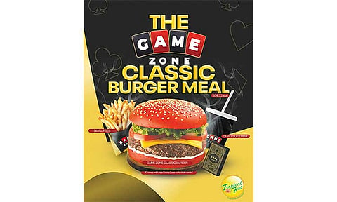 A Filipino favorite ala GameZone style - The GameZone Classic Burger Meal