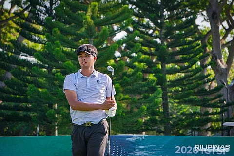 Shinichi Suzuki blasts off the tee and tracks his shot during practice rounds ahead of the ICTSI John Hay Junior PGT Championship in Baguio City, where he headlines a marquee showdown with David Charles Serdenia in the boys’ 15-18 division of the Luzon Series’ third leg.