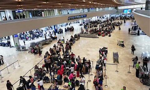 RELIEF. Travelers at the NAIA Terminal 1 in this undated photo. The Civil Aeronautics Board on Wednesday (April 29, 2026) said the fuel surcharge will be lowered to Level 18 from May 1-15, 2026 from Level 18 in the previous two weeks, providing some relief to air travelers. (PNA file photo by Cristina Arayata)