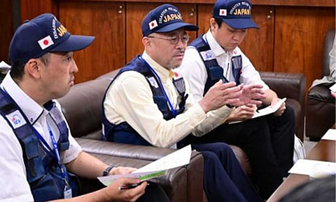 VISITING EXPERTS. The members of the Japan Disaster Relief team deployed to assist the Philippine government in responding to the Navotas landfill fire in this undated photo. The Japanese Embassy in Manila said on Thursday (April 30, 2026) that the team has completed its nearly week-long mission in the country and that an official assessment report has been submitted to relevant agencies. (Photo courtesy of the Japanese Embassy in Manila)