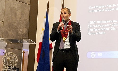 The Institute of ASEAN-European Studies (IAES) held its 19th Ambassadors’ Lecture Series, featuring H.E. Christian Halaas Lyster, Ambassador of Norway to the Philippines, on Wednesday, April 29, 2026, at Holy Cross of Davao College. Lyster engaged students in a discussion on the enduring relationship between Norway and the Philippines.