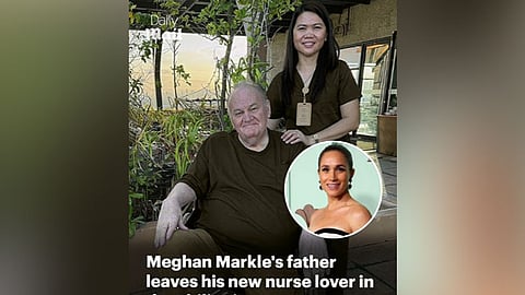 Meghan Markle’s dad heads back
to US after Cebu stay