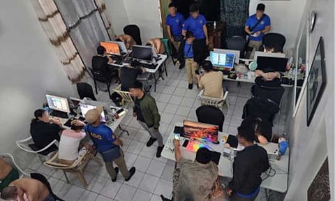POGO RAID. Operatives of the Criminal Investigation and Detection Group raid a Philippine offshore gaming operator hub in Subic, Zambales in this Sept. 4, 2024 file photo. The Philippine National Police on Friday (May 8, 2026) intensified its crackdown on the sale of illegal text blasters, many of which are believed to have originated from shuttered POGO hubs. (Photo courtesy of CIDG)