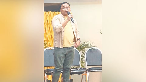Psychologist Johnrev Guilaran speaks during a forum on disaster communication on Thursday, May 7, 2026, where he urged journalists and public officials not to romanticize Filipino resilience or use it to excuse poor disaster preparedness, weak infrastructure and governance failures. Guilaran, a professor at the University of the Philippines Visayas, also called on the media to rethink disaster language and prioritize survivor-centered reporting. / CONTRIBUTED