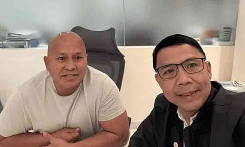 Atty. Israelito Torreon the legal counsel of Senator Ronald Bato dela Rosa shared photos of him and the senator inside the Senate following the confirmation that the International Criminal Court (ICC) has issued an arrest warrant against him for crimes against humanity.
