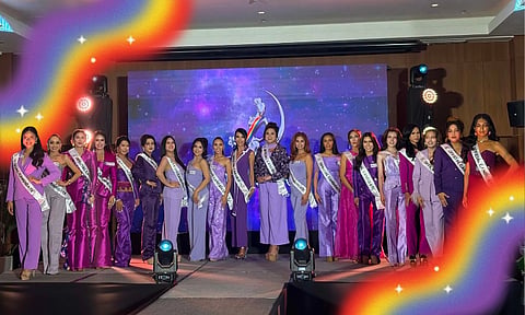 TOP 20 FINALISTS. The Top 20 official candidates of Reyna ng Davao 2026 pose for a group photo after the Official Sashing Ceremony and Press Conference at Seda Abreeza Hotel in Davao City as part of the Duaw Davao Festival 2026 celebration. The annual pageant promotes empowerment, inclusivity, and advocacy within the LGBTQIA+ community.