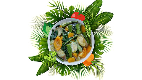 The ultimate “clean soup”
has always been 'Utan Bisaya': A kitchen constant