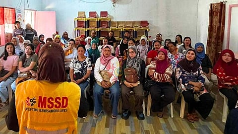 MSSD-Barmm orients, gives aid to 45 solo parents in Mapun
