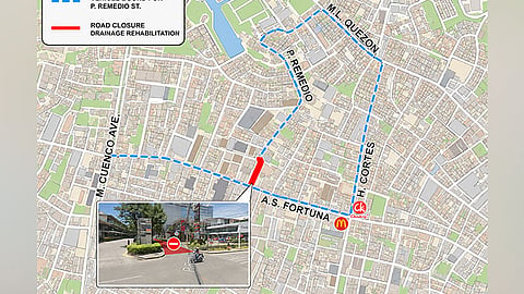Drainage project shuts portion of road in Mandaue