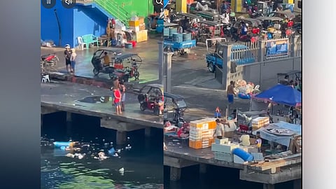 Naglabay og basura sa dagat, gitiketan