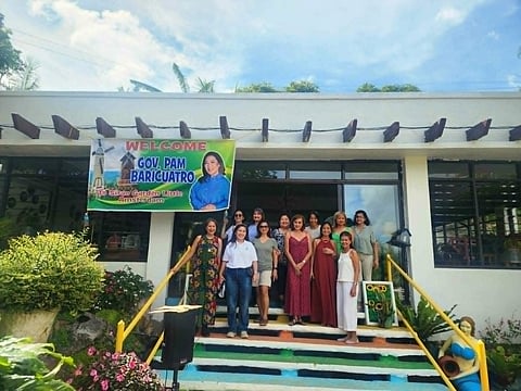 HAPPY. Elena Sy-Chua, Gov. Pam Baricuatro, Litlit Pochiet, Cookie Walden, Rose Henessey, Judi Puentespina, Joyce Labitan, Kathy Samodio, Mayette Brynes and Gina Wright.