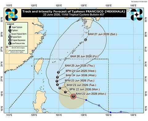'Francisco' intensifies over Philippine Sea