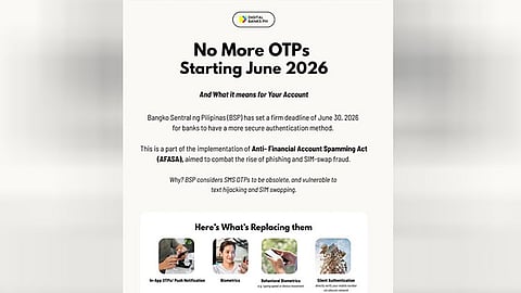 BSP to drop SMS OTP by June 30