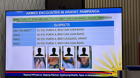 4 suspects killed in Arayat shootout