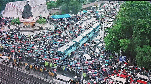 INC lightning rally in Edsa in support of Marcoleta